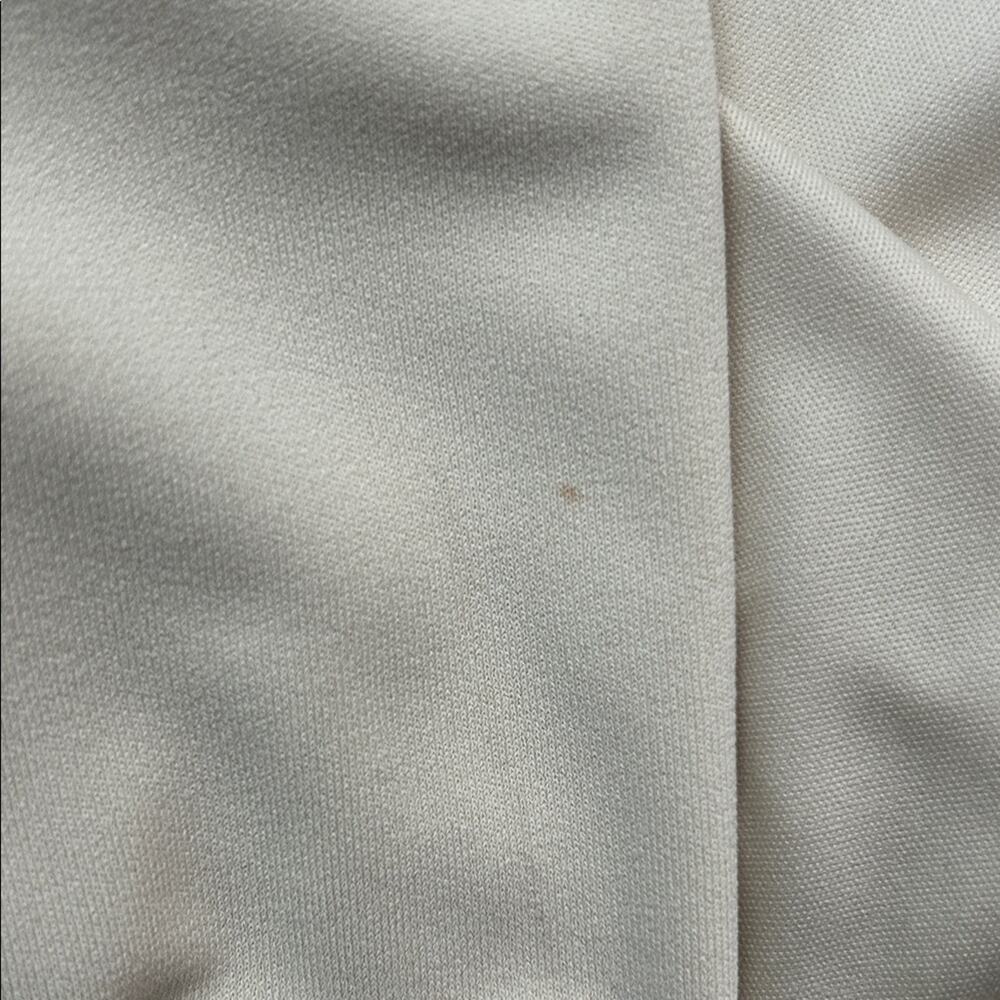 Zara Cream Midi Cutout Dress, Silver Metal Conch Shell Detailing, Size Small - Picture 15 of 15